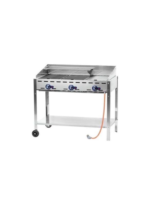 17.4kW Gaasigrill GreenFire ProfiLine - 3 põletit 1078x612x(H)825mm