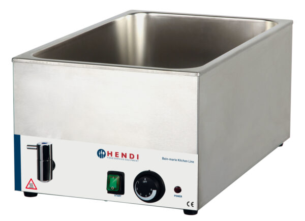 1200W Bain-marie toidusoojendaja äravoolukraaniga KitchenLine 230V/ 340x540x250mm - Image 2
