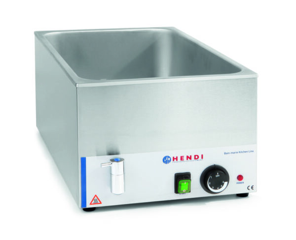 1200W Bain-marie toidusoojendaja äravoolukraaniga KitchenLine 230V/ 340x540x250mm