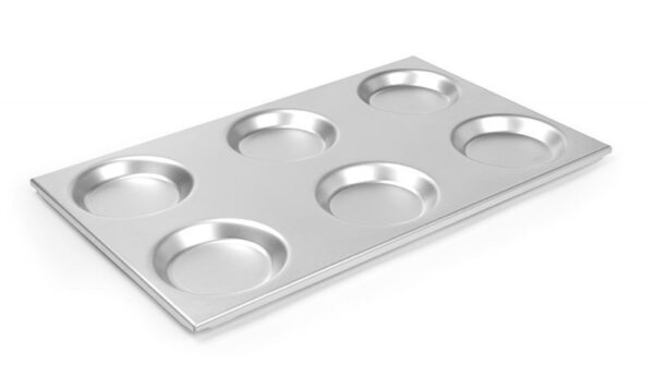 ALU küpsetusplaat GN1/1, vormidega 530x325x(H)mm