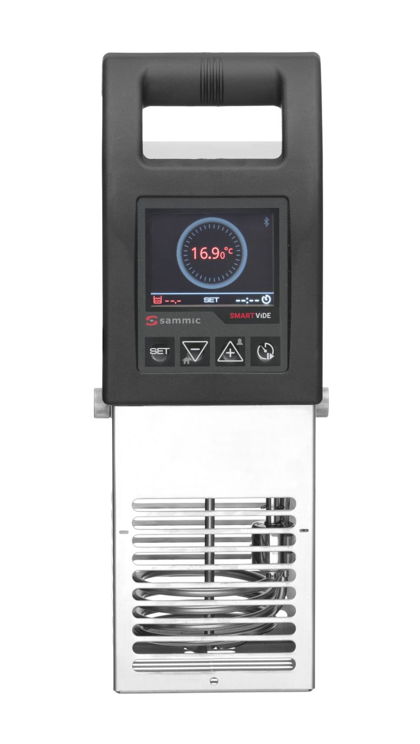 Immersion Circulator SmartVide 7 varten sous vide ruoanvalmistus, Sammic, hopea, 230V/2000W, 124x140x(H)360mm