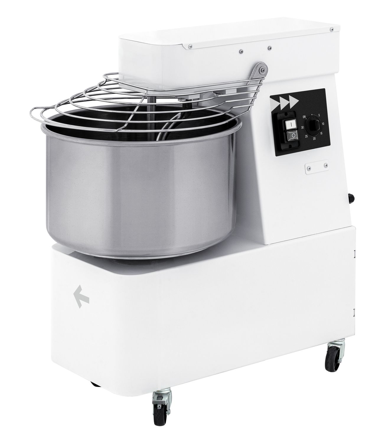 spiraalitaikinakone kanssa fixed head and kulho - 22 L, Prismafood, 56 kg/h, 16L, 400V/750W, 378x690x(H)730mm