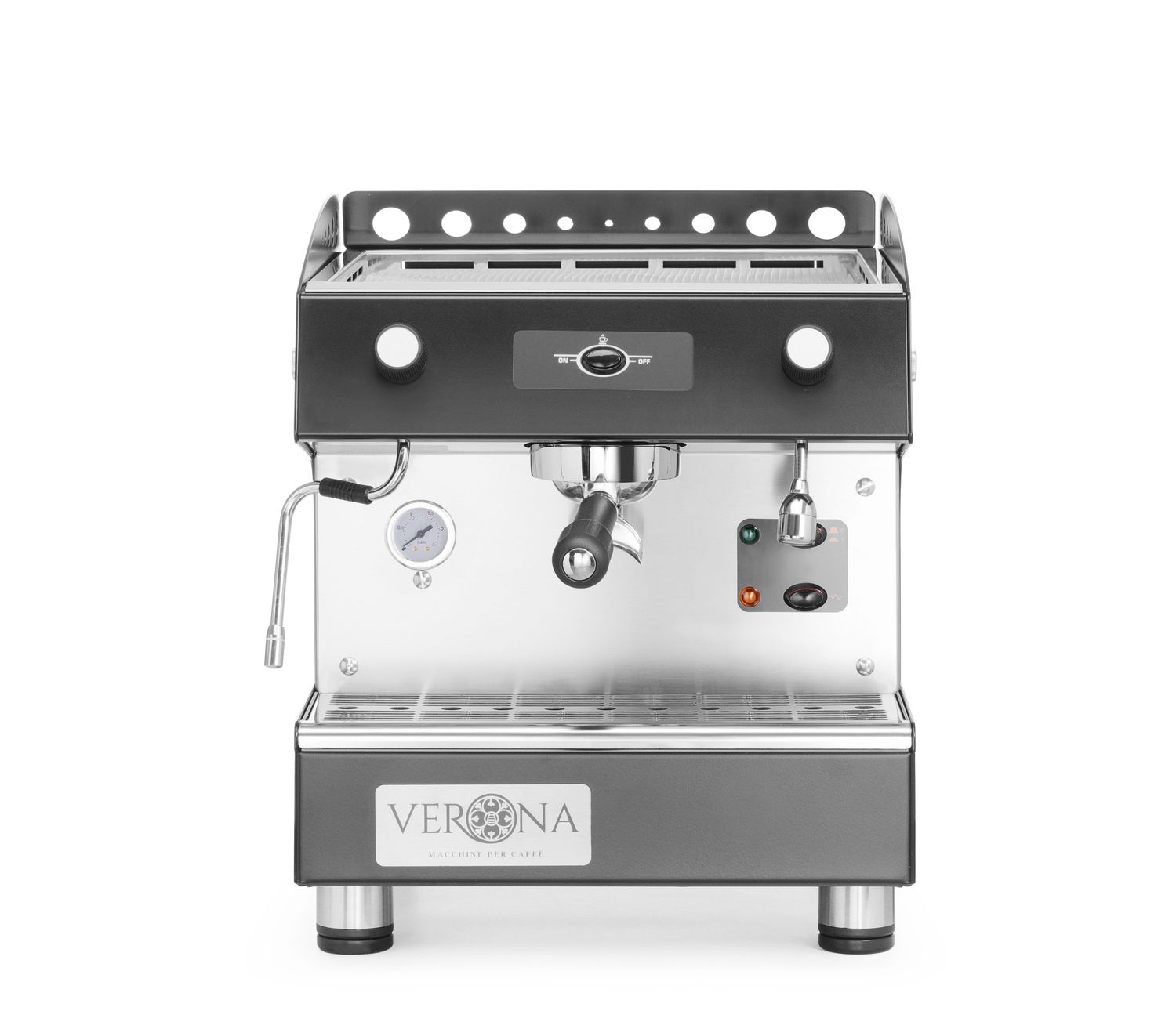 kahvikone Romeo Easy, 1-group, semi-automaattinen, Verona, 230V/1800W, 375x530x(H)485mm