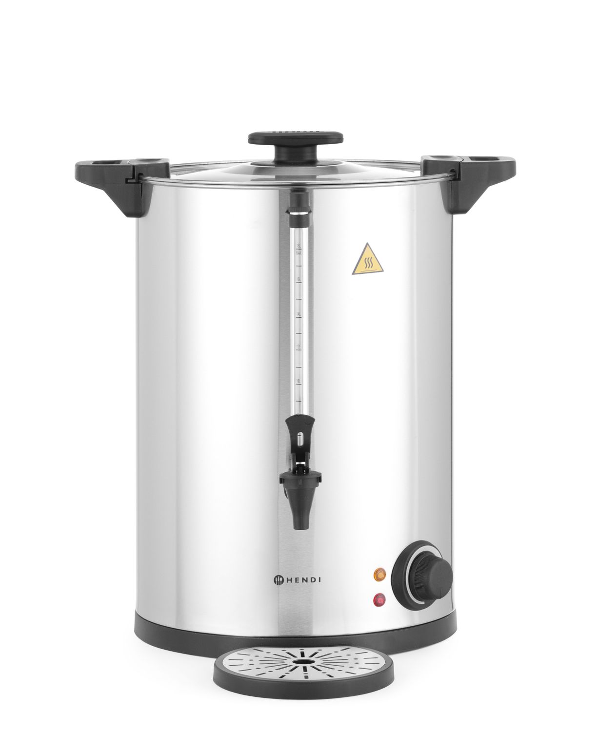 Hot drinks boiler kakpesuallasertainen-walled, HENDI, ≈ 120 kuppis in 37 min., 17L, 230V/2500W, 415x382x(H)480mm