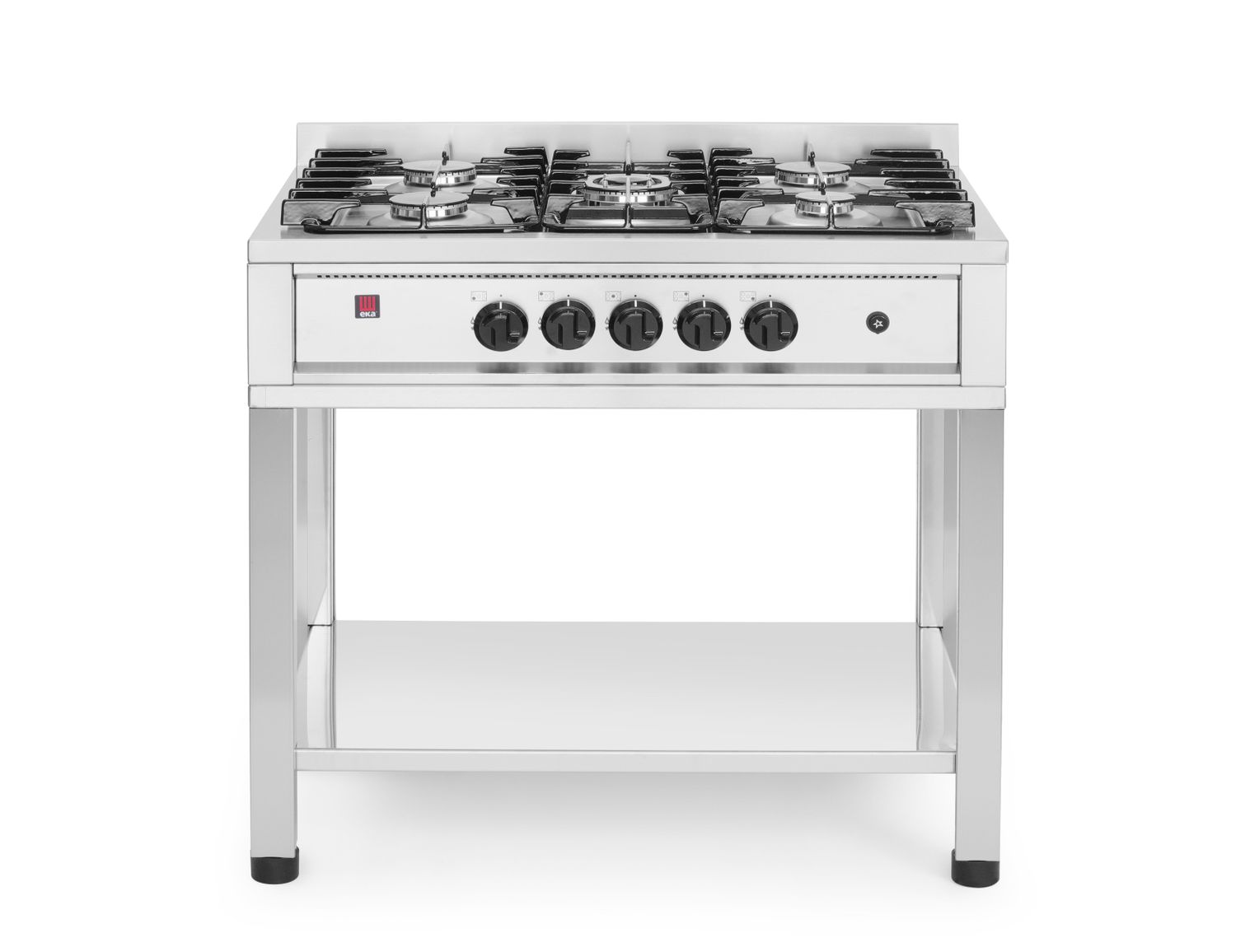 kaasu liesi - 5 poltins, avoin frame, HENDI, Kitchen Line, 14,3kW, 900x640x(H)910mm