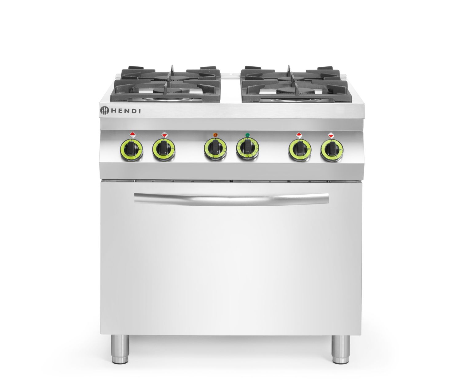 kaasu liesi 4-poltin kanssa kiertoilmauuni GN 1/1, HENDI, Kitchen Line, 230V/3000W, 19kW, 800x722x(H)900mm