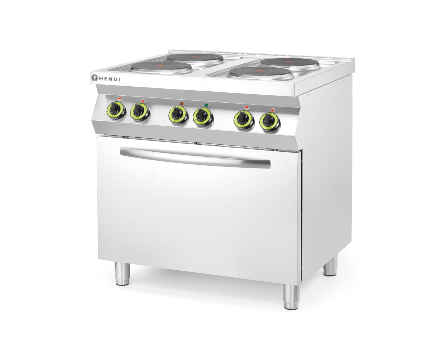 sähköinen liesi Kitchen Line 4-lautanen kanssa convection sähköinen uuni GN 1/1, HENDI, Kitchen Line, GN 1/1, 400V/13400W, 800x700x(H)900mm