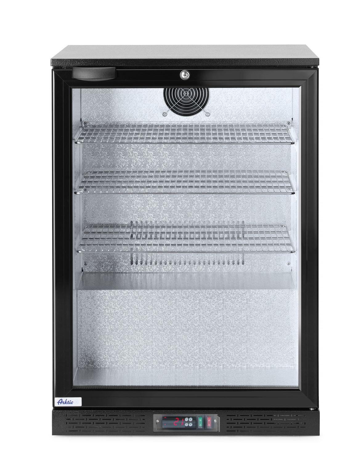 Back baari jääkaappi yksittäinen-door, Arktic, 105L, musta, 230V/123W, 600x530x(H)865mm