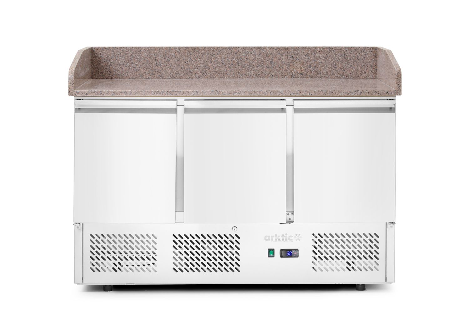 Three door pizza counter kanssa kylmävitriini 380+40L, Arktic, 254L, 230V/400W, 700x1400x(H)943mm