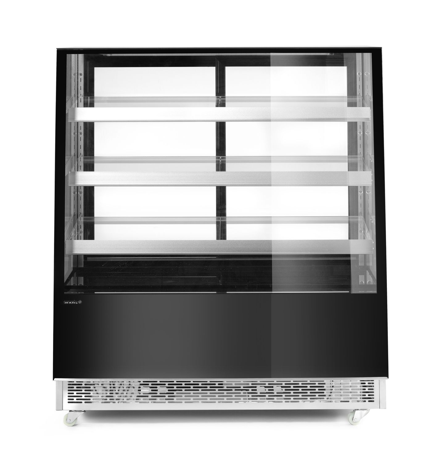 kylmävitriini cabinets kanssa 3 slanted shelves, Arktic, musta, 230V/490W, 833x1200x(H)1460mm