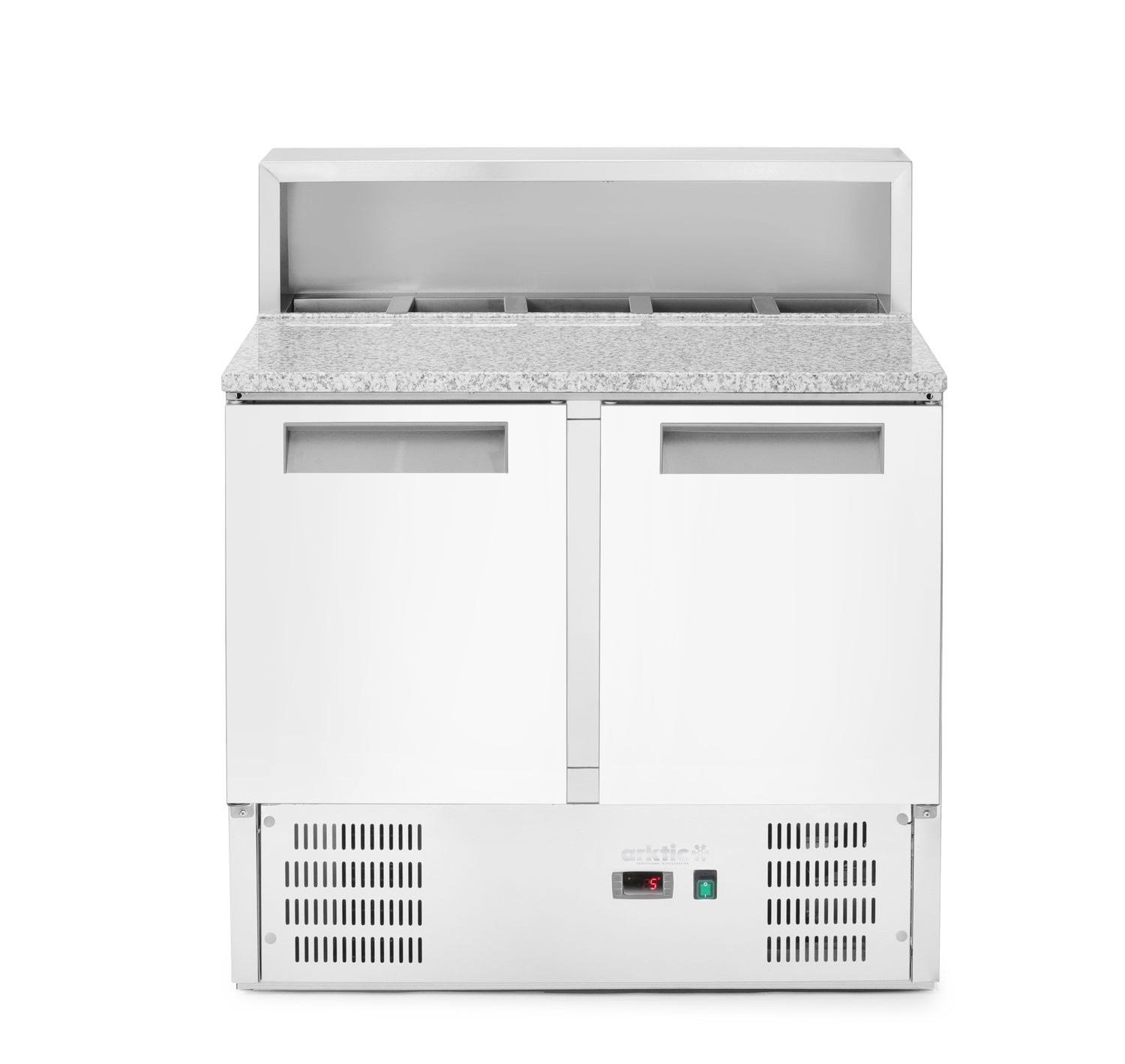 2-door kylmäkaluste kanssa superstructure and granite worktop, Arktic, 146L, 230V/145W, 700x900x(H)1070mm