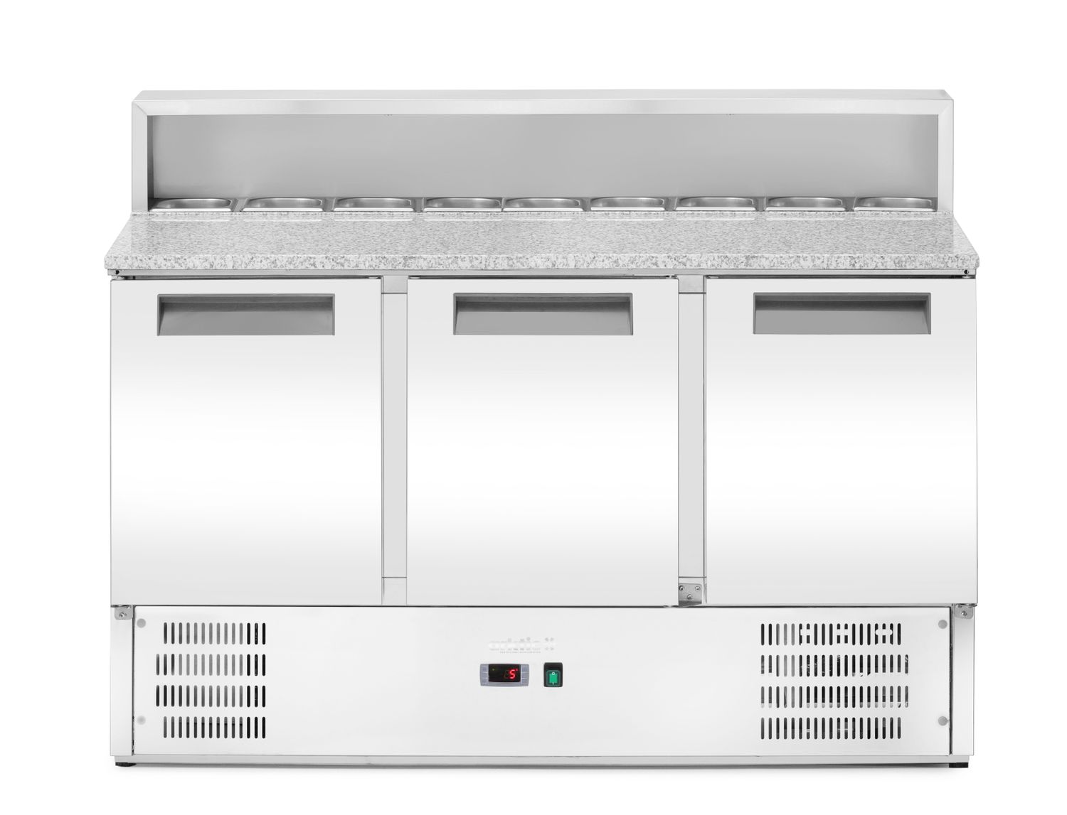 3-door kylmäkaluste kanssa superstructure and granite worktop, Arktic, 219L, 230V/156W, 700x1365x(H)1070mm