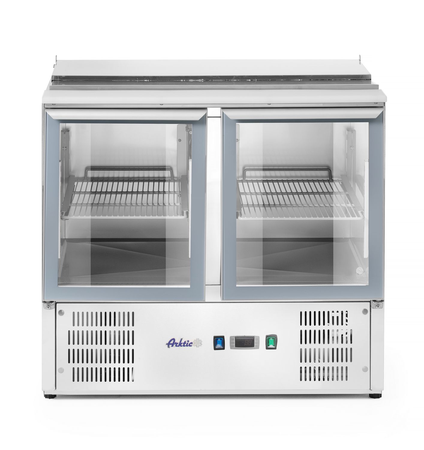 2-door jäähdytys counter kanssa tilt kansi, Arktic, 146L, 230V/145W, 700x900x(H)860mm