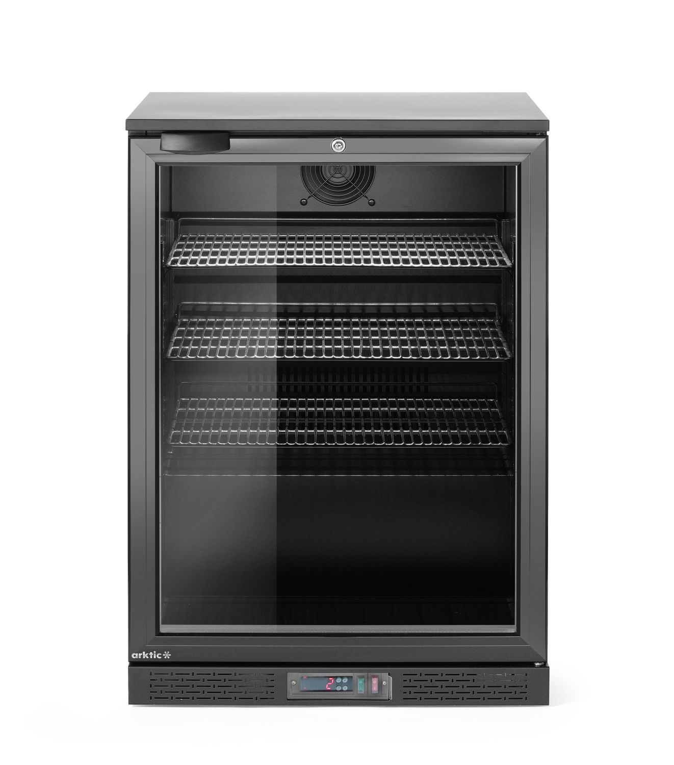 Back baari jääkaappi yksittäinen-door, Arktic, 105L, musta, 230V/120W, 600x530x(H)870mm