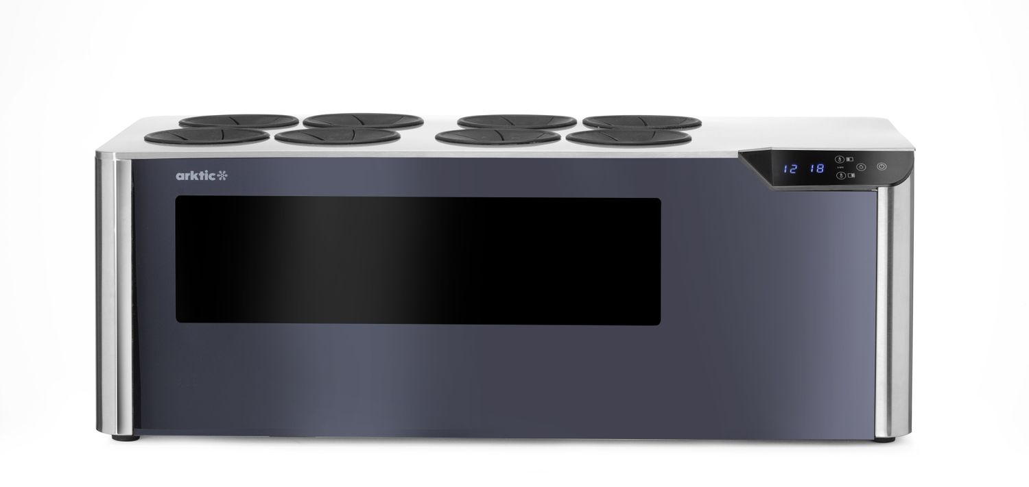 Countertop viinikaappi, 2-zone Cellar, Arktic, musta, 230V/60W, 350x800x(H)293mm