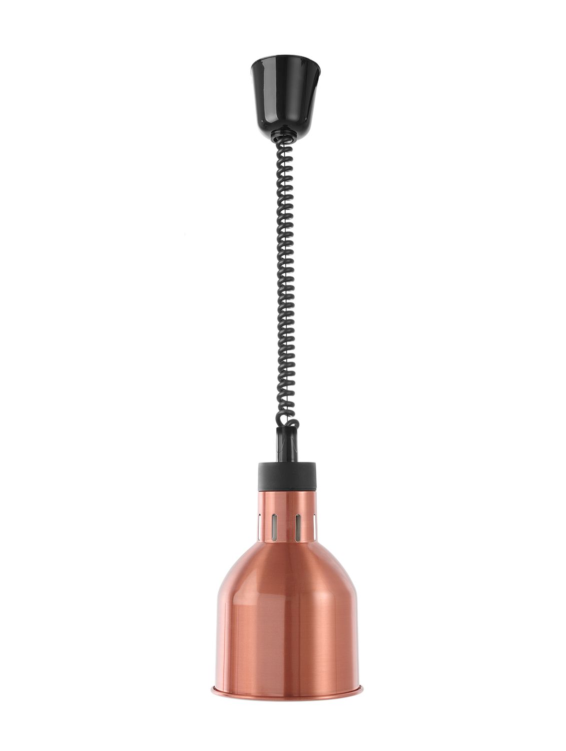 Rise and fall heat lamp, cylindrical, HENDI, kupari, 230V/250W, ⌀175x(H)250mm