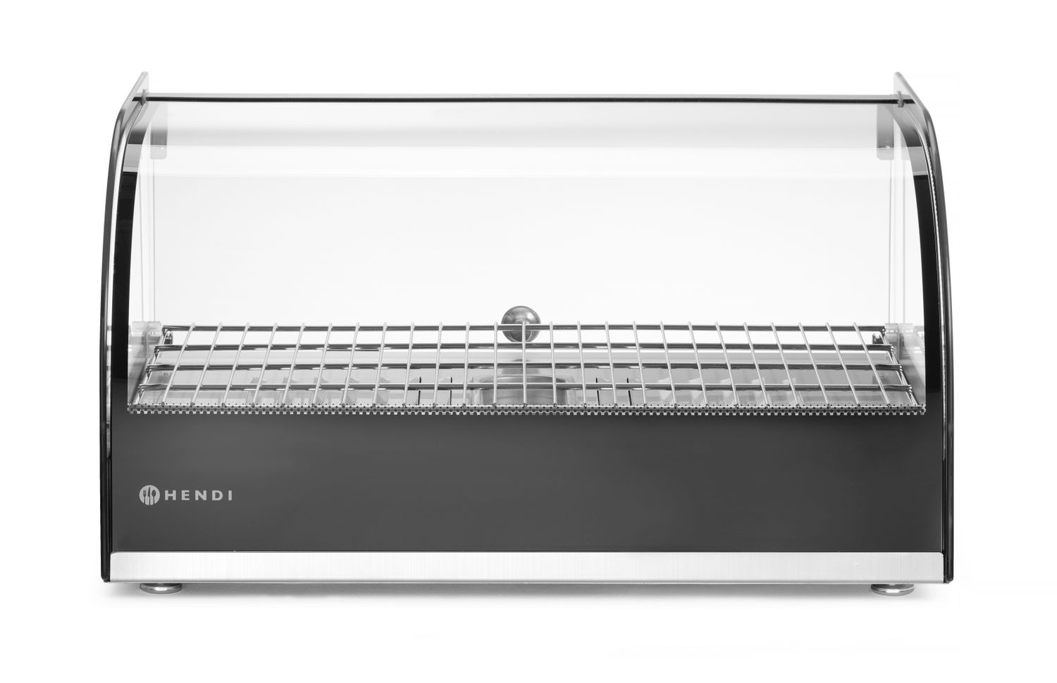 lämmitetty countertop display, HENDI, yksittäinen level, musta, 230V/800W, 554x376x(H)311mm