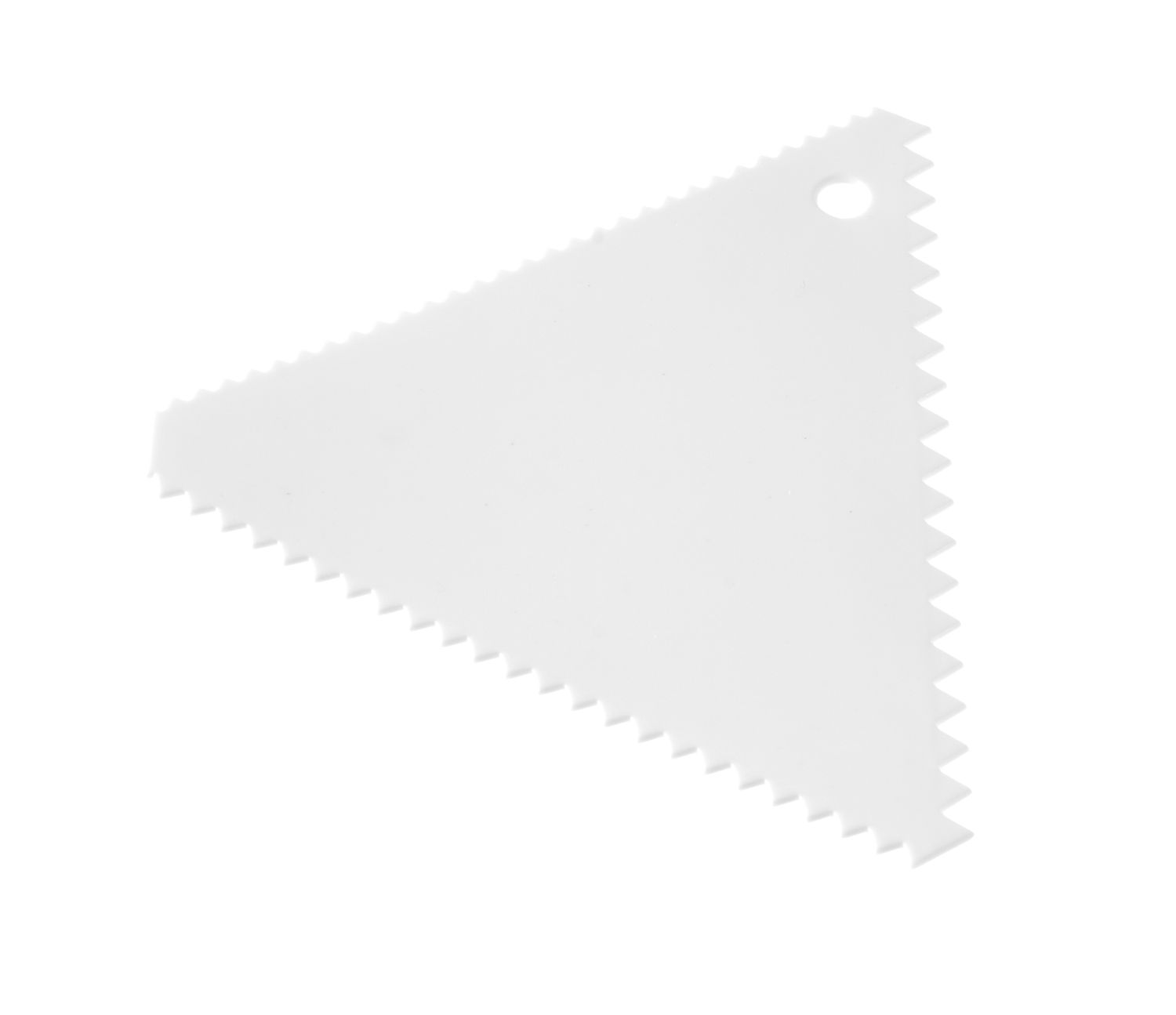 taikinalastas (comb) triangular – sarja 6 kpl., HENDI, pieni teeth, 6 kpl., 110x110x(H)mm
