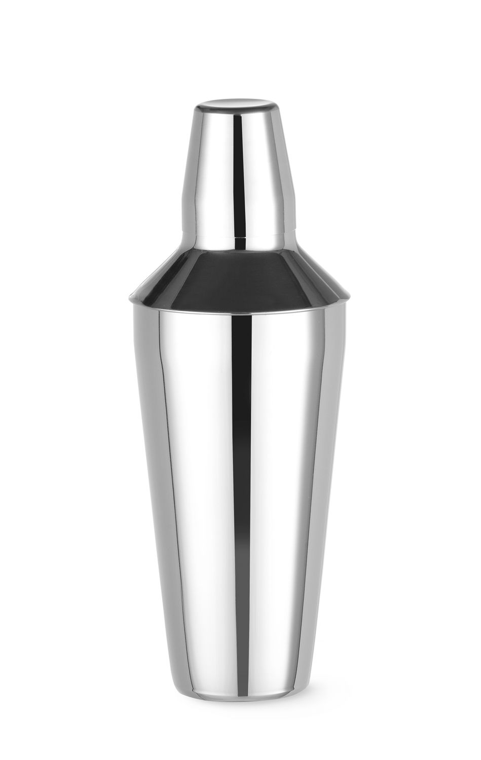 Cobbler shakeri 3-part, baariUp, 0,75L, hopea, ⌀90x(H)255mm