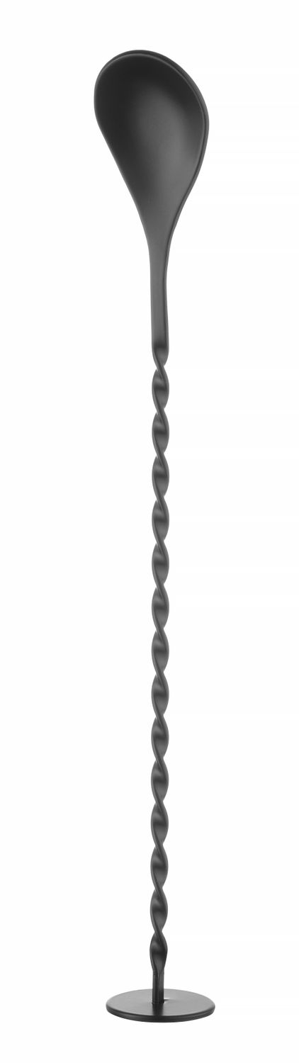 baarilusikka kanssa muddler, baariUp, musta, 280x35mm
