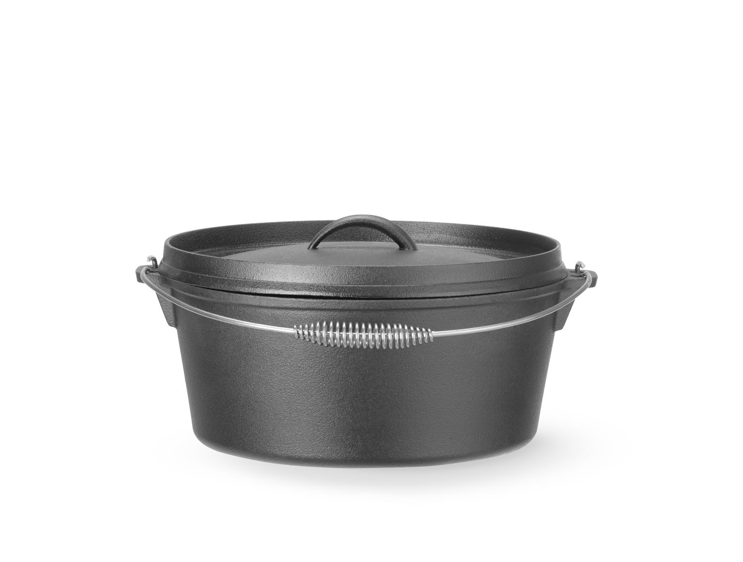 Cast iron kattila, HENDI, 7,2l, musta, ⌀310x(H)130mm, Round
