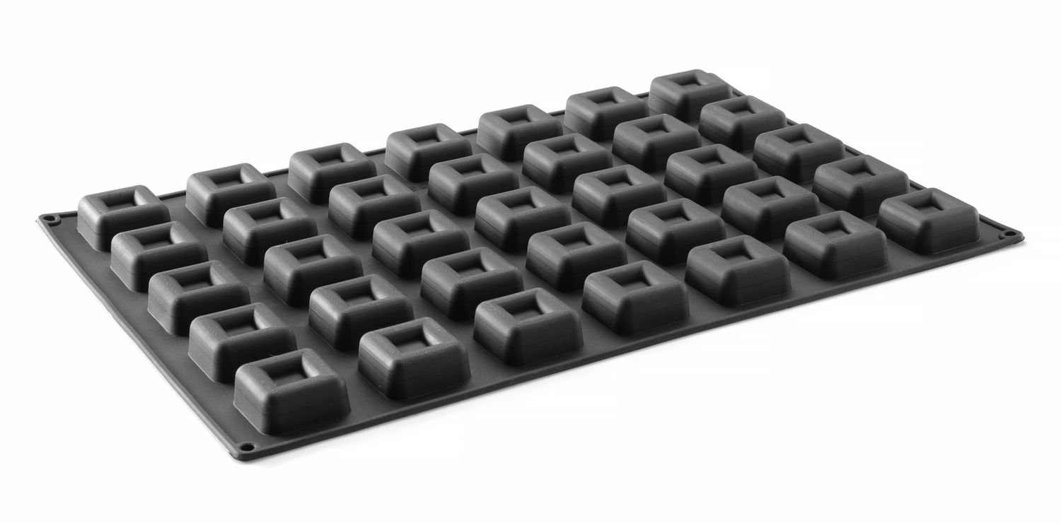 silikoni mould neliö, HENDI, 570x375x(H)25mm, neliö