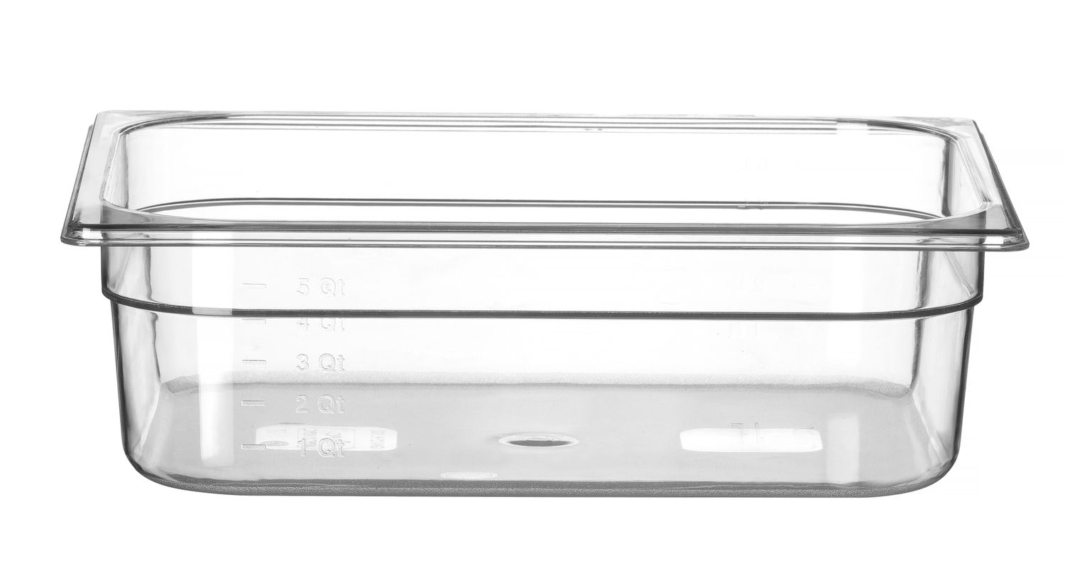 astia gN 1/2 polykarbonaatti, HENDI, Profi line, gN 1/2, 6,5l, läpinäkyVä, 325x265x(H)100mm
