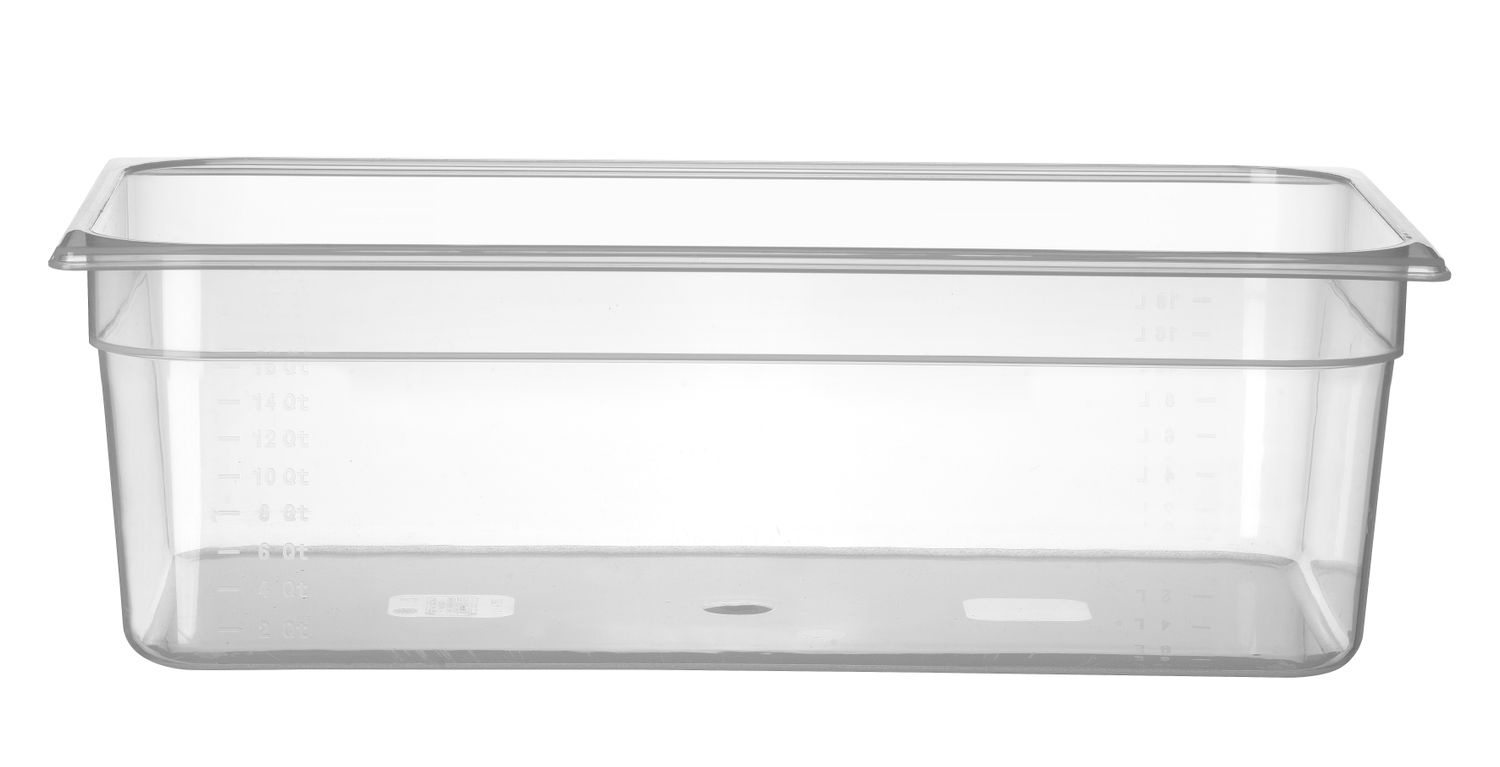 astia gN 1/1 polypropeeni, HENDI, Profi line, gN 1/1, 18l, läpinäkyVä, 530x325x(H)150mm