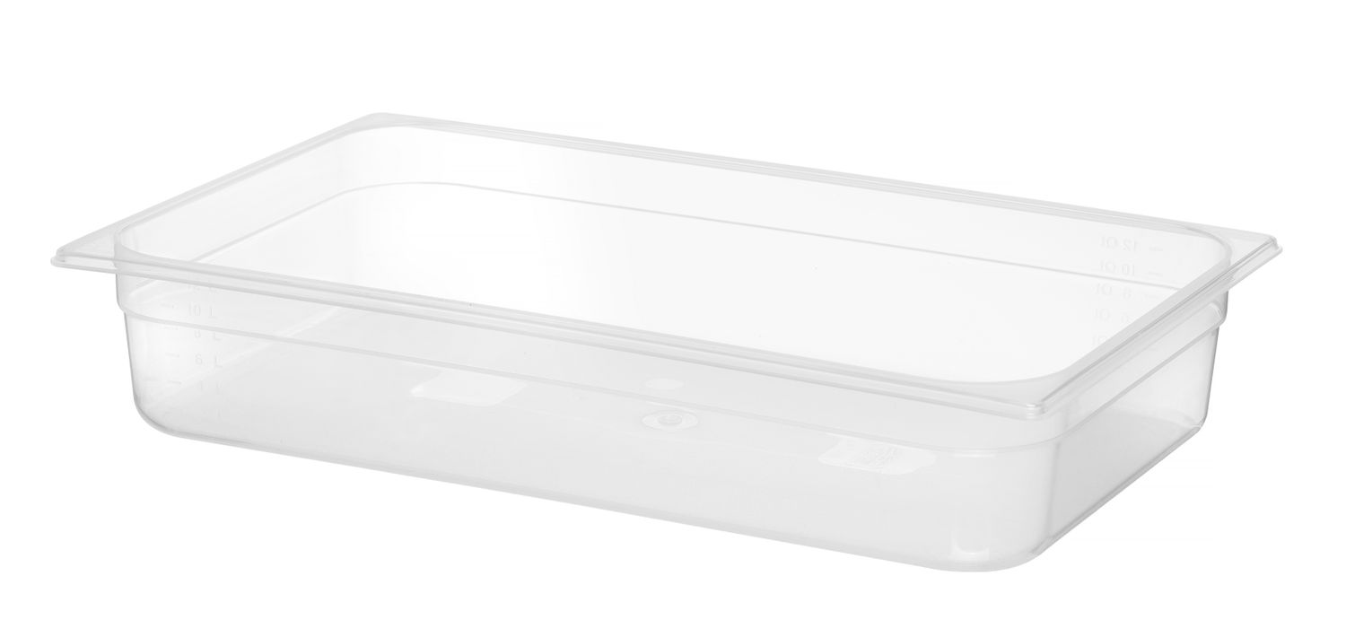 astia gN 1/1 polypropeeni, HENDI, Profi line, gN 1/1, 12l, läpinäkyVä, 530x325x(H)100mm