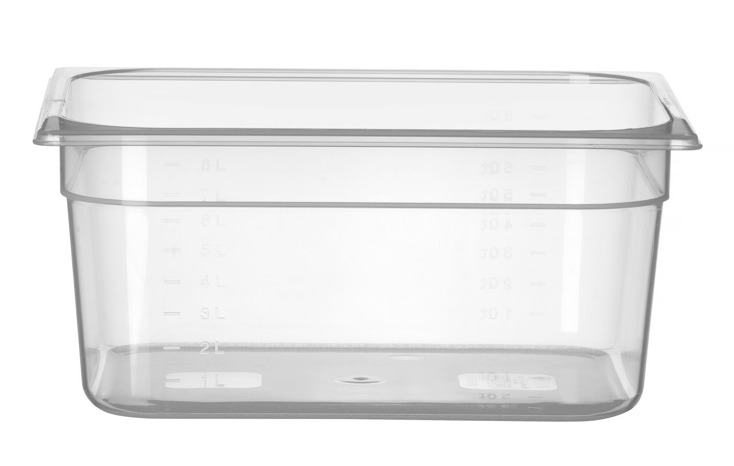 astia gN 1/2 polypropeeni, HENDI, Profi line, gN 1/2, 8l, läpinäkyVä, 325x265x(H)150mm