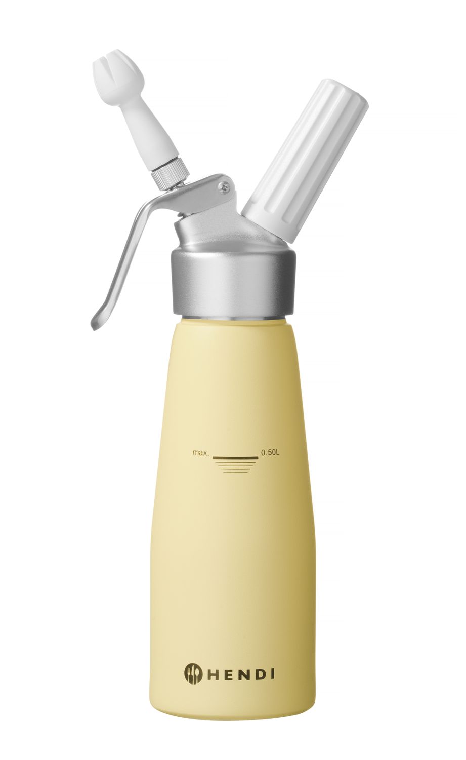 Cream whipper, HENDI, 0,5L, Pastel keltainen, ⌀80x(H)260mm