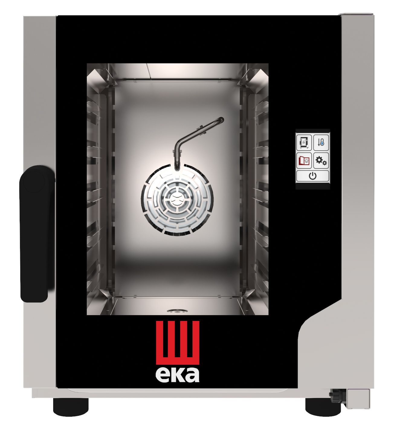 Convection höyryuuni – Evolution Next 5 x GN 2/3, sähköinen, kanssa direct steam and a touchscreen control pannuel, Tecnoeka, Evolution, 230V/3200W, 550x754x(H)662mm