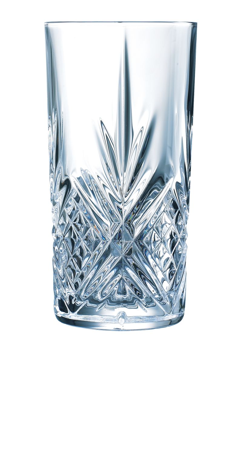 Brodway korkeaball lasi, Arcoroc, 280 ml, 0,28L, läpinäkyvä, 6 kpl., ⌀67.5x(H)134mm