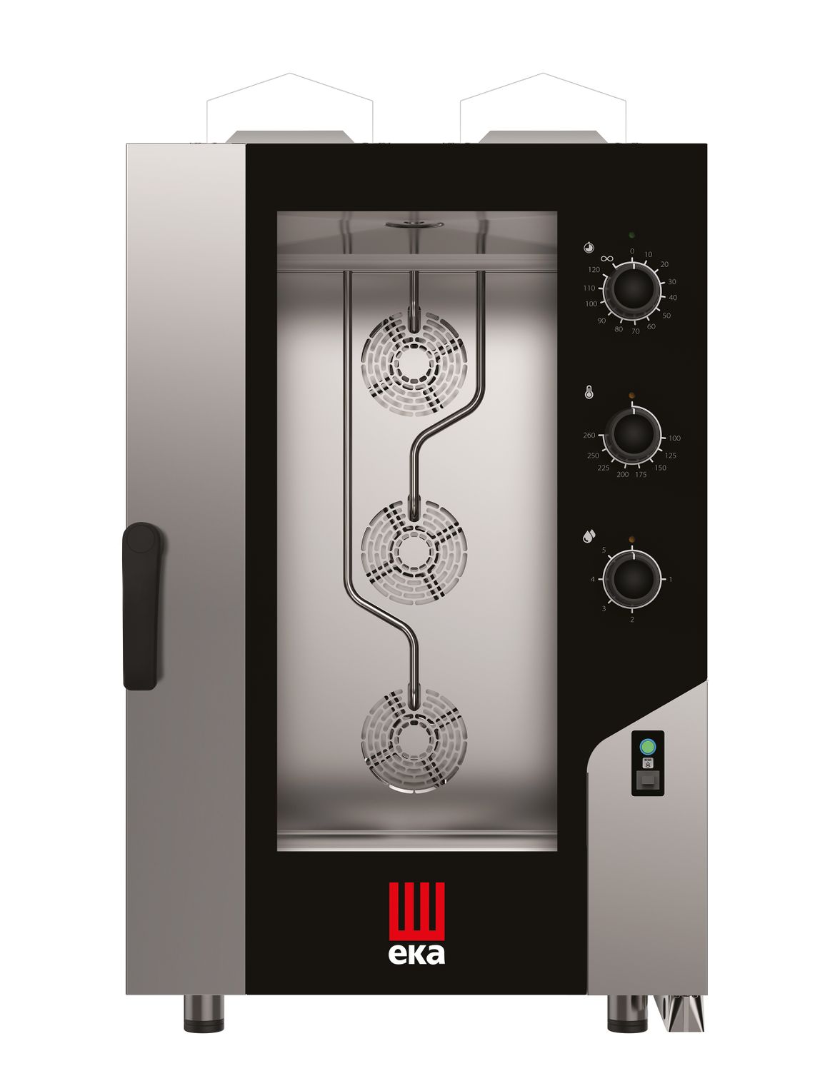 Convection-steam kaasu uuni Millennial Smart kaasutro, 11x GN 1/1 - electromechanical control, Tecnoeka, 230V/700W, 17500kW, 730x855x(H)1231mm