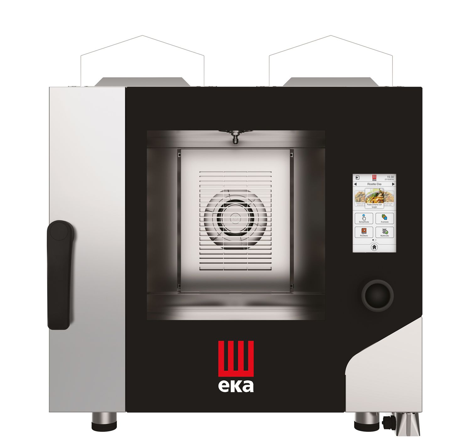 Convection-steam kaasu uuni Millennial Touch Screen kaasutro kanssa puhdistus system, 5x GN 1/1 - electronic control, Tecnoeka, 230V/300W, 9300kW, 730x850x(H)800mm