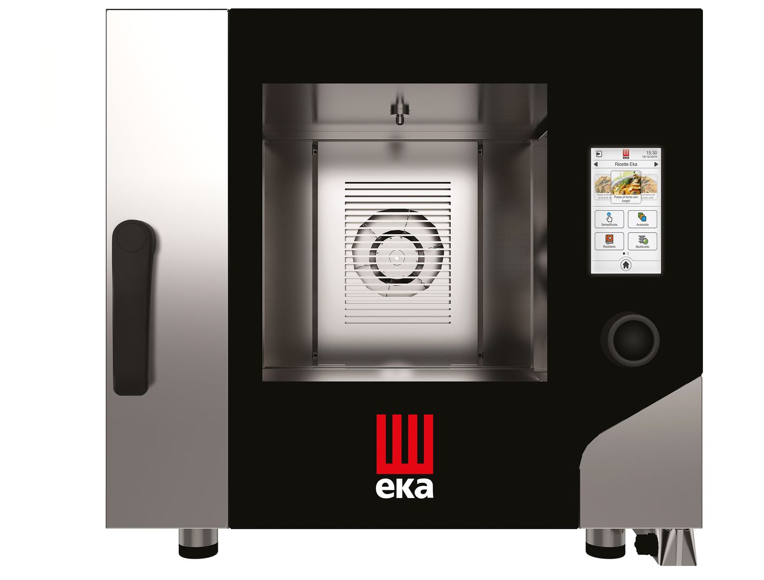 Convection höyryuuni Millenial Touch Screen kaasutro 5x GN 1/1, sähköinen, kanssa automaattinen puhdistus system, Tecnoeka, Millennial Touch Screen, 400V/7800W, 730x849x(H)700mm
