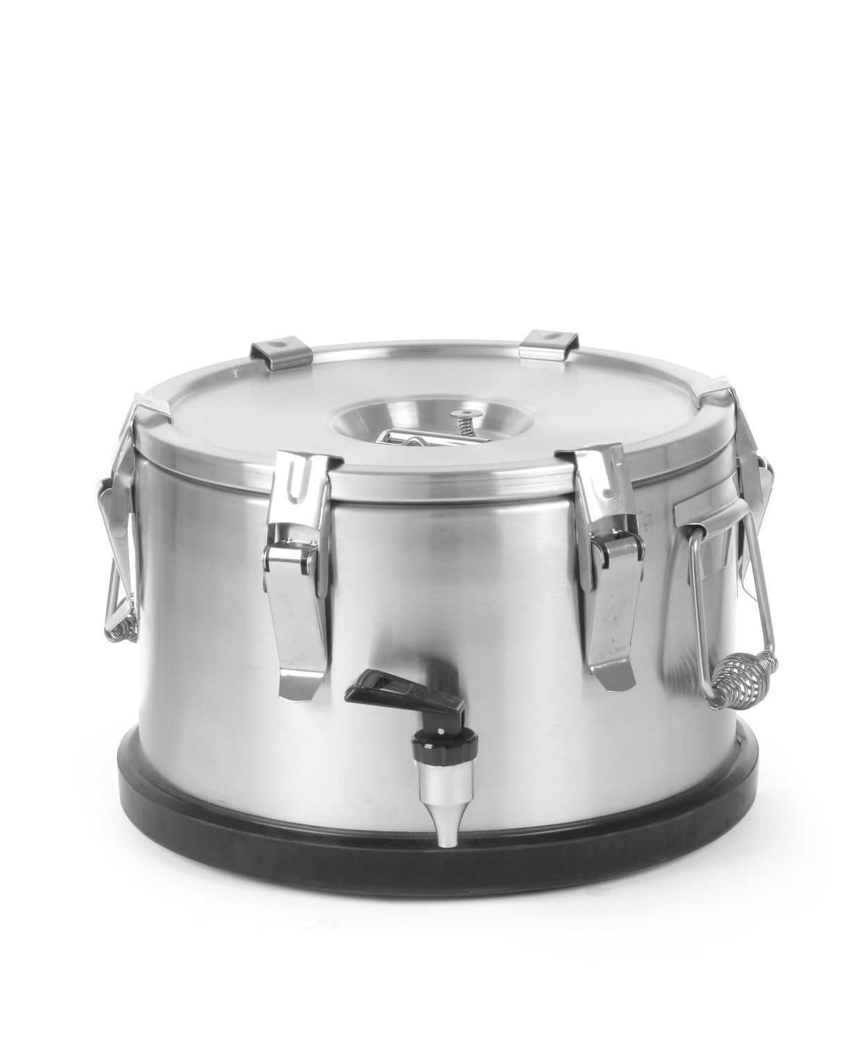 eristetty porpöytä astia – kanssa a hana, HENDI, Profi Line, 10L, hopea, ⌀330x(H)220mm