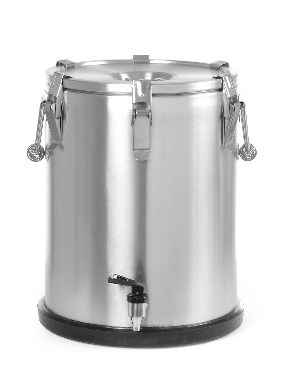 eristetty porpöytä astia – kanssa a hana, HENDI, Profi Line, 25L, hopea, ⌀330x(H)430mm