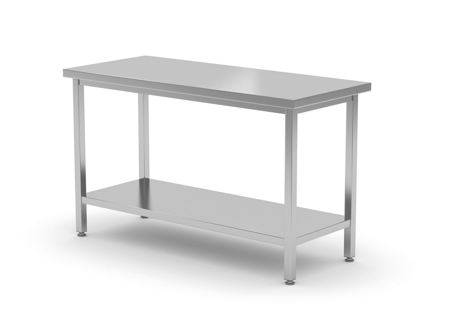 Central pöytä hyllyllä – bolted, syvyys 600 mm, HENDI, Profi Line, 800x600x(H)850mm