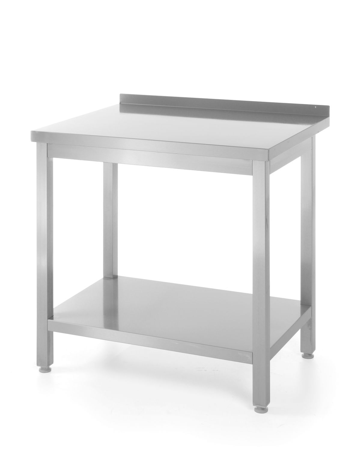 Wall pöytä hyllyllä – bolted, syvyys 600 mm, HENDI, Profi Line, 800x600x(H)850mm
