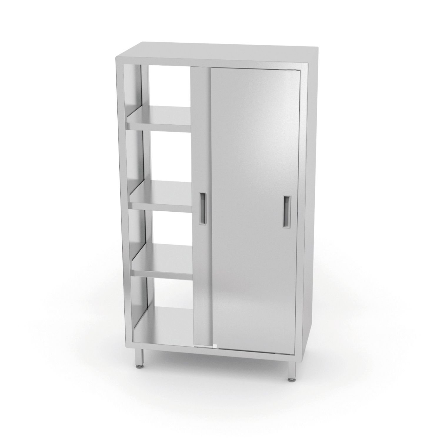Pass-through kuppiboard kanssa liukuovis – bolted, HENDI, Kitchen Line, 800x700x(H)1800mm