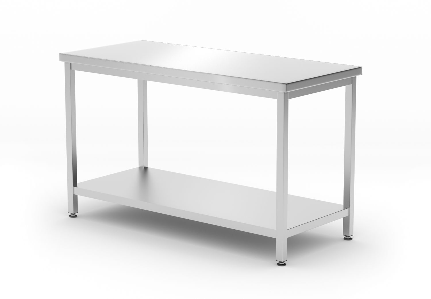 Central pöytä hyllyllä – bolted, syvyys 600 mm, HENDI, Kitchen Line, 1200x600x(H)850mm