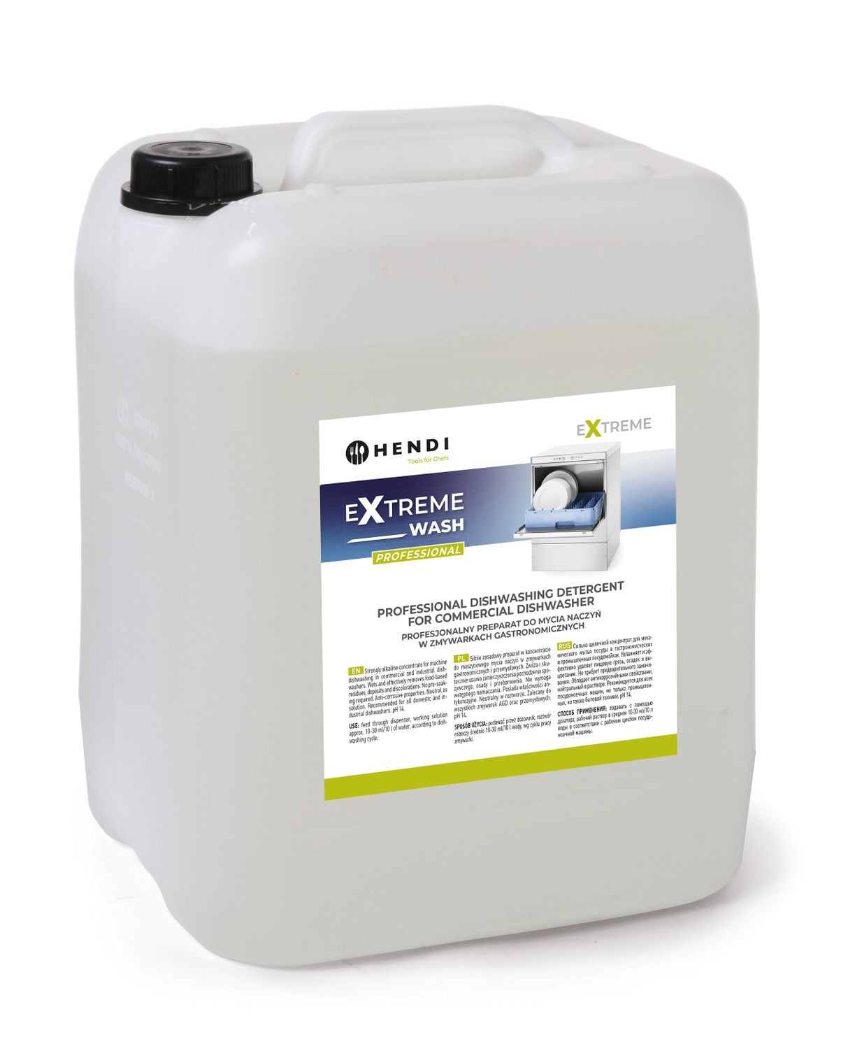 Extreme Wash ammattikäyttöön tarkoitettu astianpesuaine varten commercial astianpesukone, HENDI, 20 L