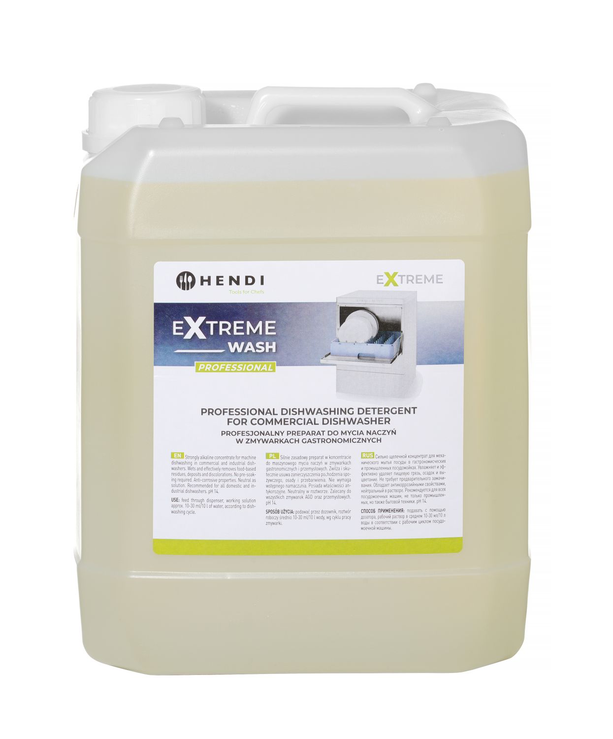Extreme Wash ammattikäyttöön tarkoitettu astianpesuaine varten commercial astianpesukone, HENDI, 10 L