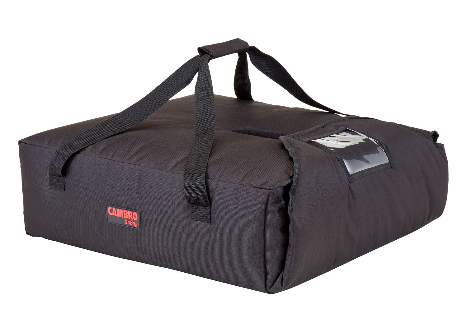 eristetty pizzalaukku., Cambro, varten 2 pizza boxes ø500 mm or 3 pizza boxes ø450 mm, musta, 430x550x(H)165mm